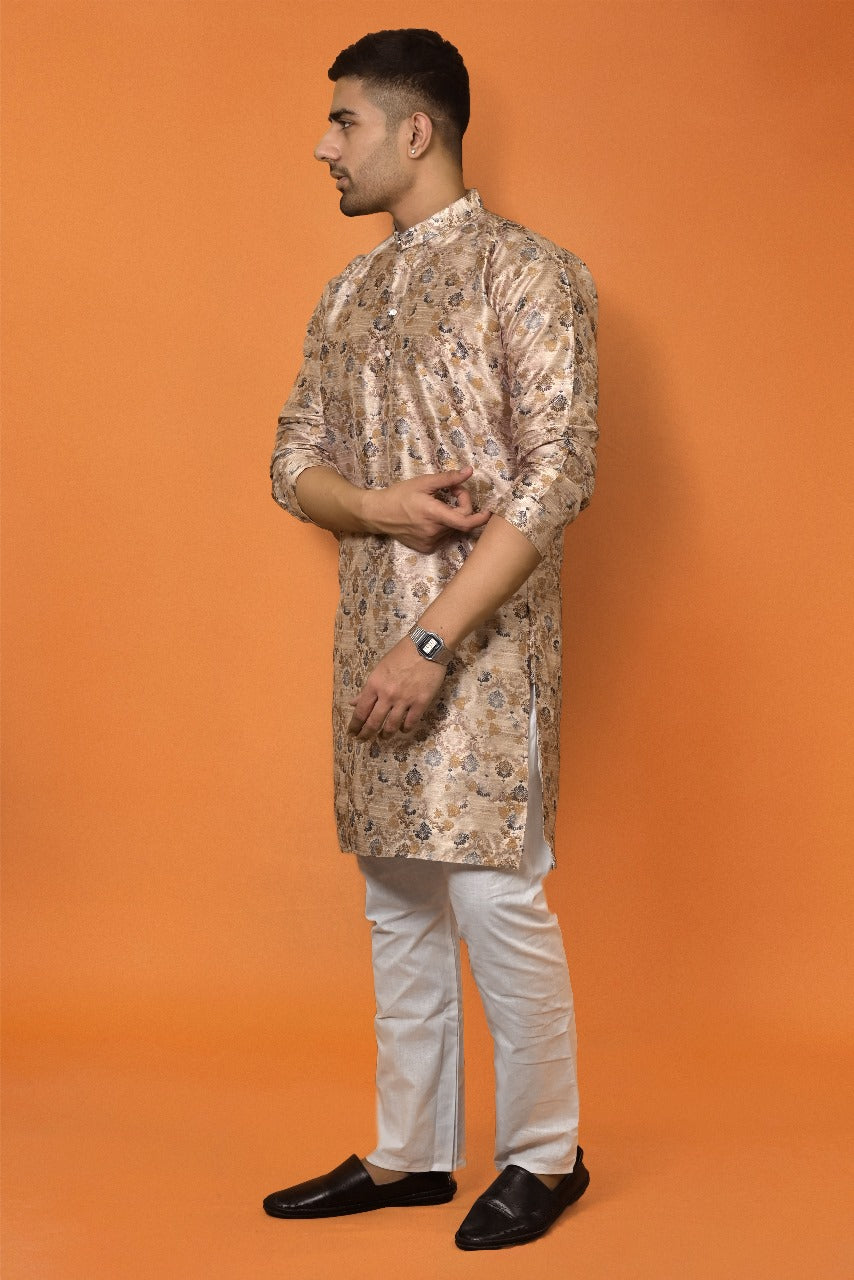 ALMOND SAND DIGITAL PRINT KURTA